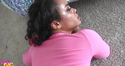 Remarkable ebony bombshell Dani Dolce takes it all in her beaver