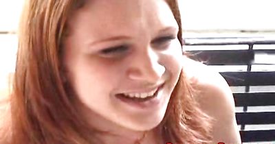 Sexy redhead girl Mona is eager to ride a stiff chili dog