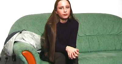 Ambitious brunette maid stayed overtime to sit on the coworker's hard sausage