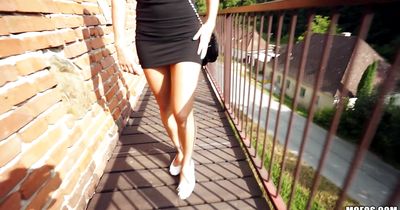 Aphrodisiac young Katia is dancing for mate and getting ready to fuck him until he cums