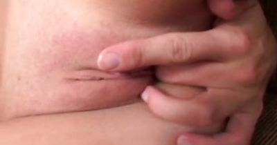 Blonde beauty Krystal stands in doggie feeling fuck stick in wet cooter