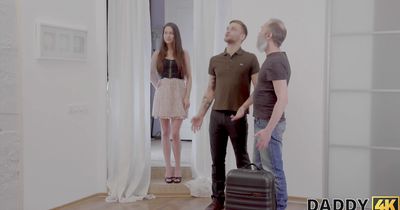 Remarkable teen darling bends over and gets plowed