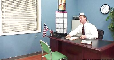 Sweet blonde maid Savanah Gold gives an eager blowjob