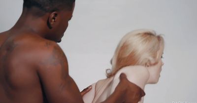 Slender busty blonde bombshell is really easy to pick up and fuck